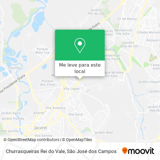 Churrasqueiras Rei do Vale mapa