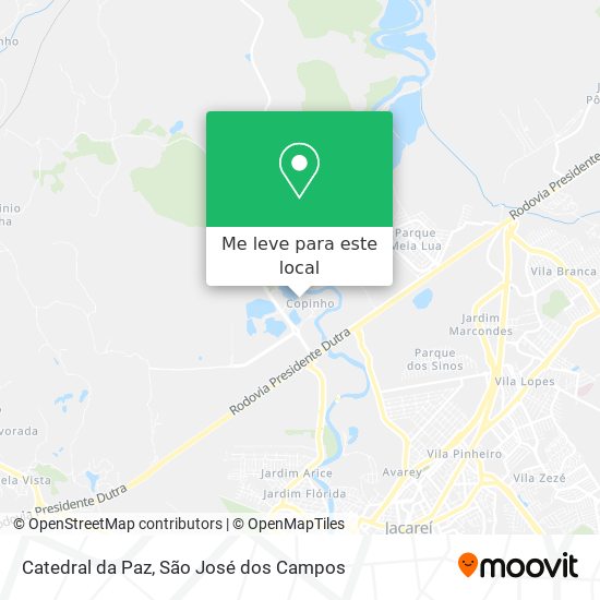 Catedral da Paz mapa