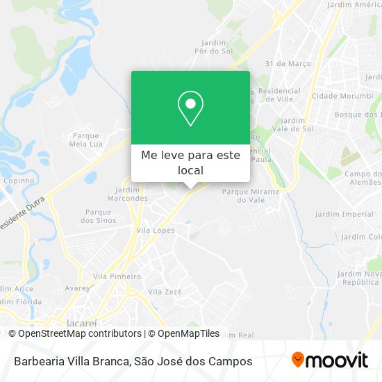 Barbearia Villa Branca mapa