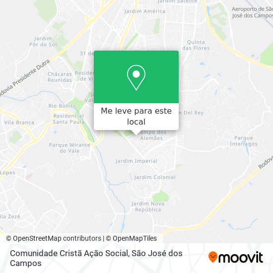 Comunidade Cristã Ação Social mapa