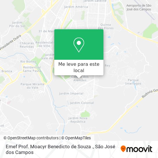 Emef Prof. Moacyr Benedicto de Souza . mapa