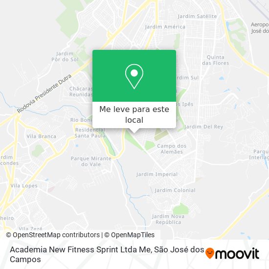 Academia New Fitness Sprint Ltda Me mapa