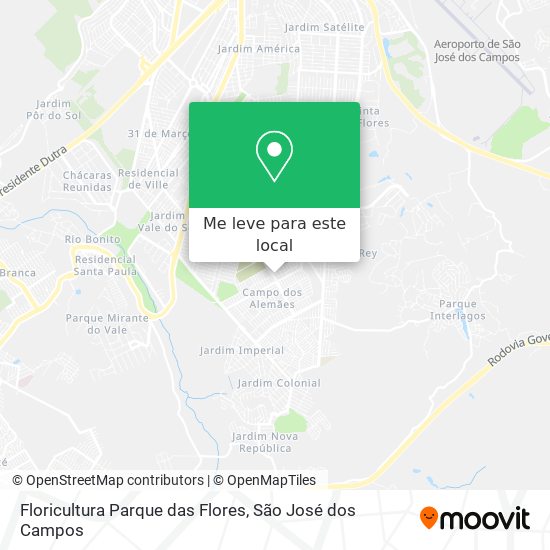 Floricultura Parque das Flores mapa