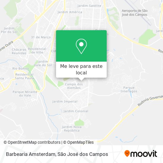 Barbearia Amsterdam mapa