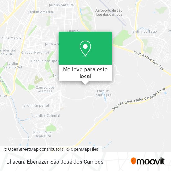 Chacara Ebenezer mapa
