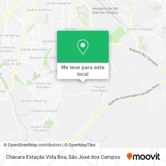 Chácara Estação Vida Boa mapa