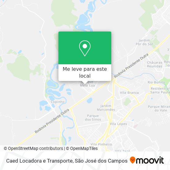 Caed Locadora e Transporte mapa