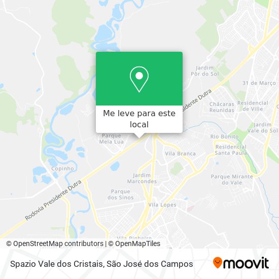 Spazio Vale dos Cristais mapa