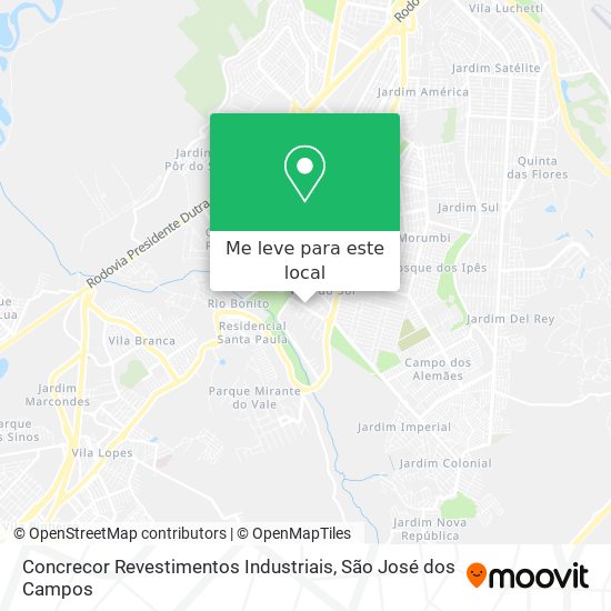 Concrecor Revestimentos Industriais mapa