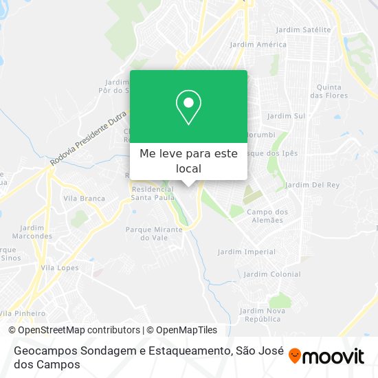 Geocampos Sondagem e Estaqueamento mapa