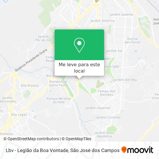 Lbv - Legião da Boa Vontade mapa