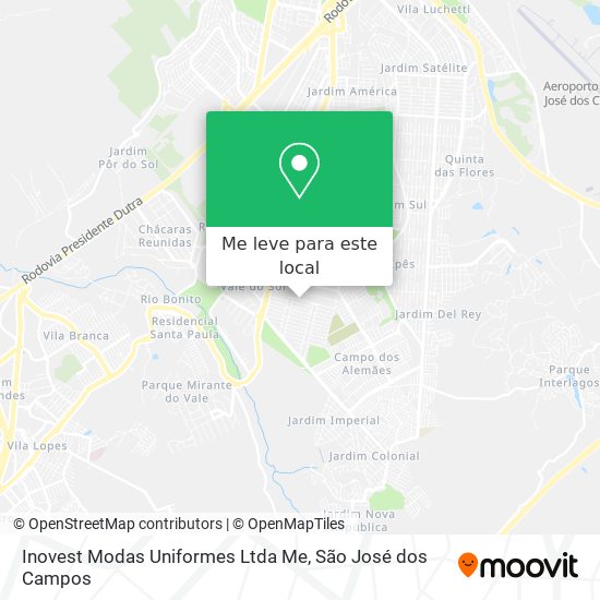 Inovest Modas Uniformes Ltda Me mapa