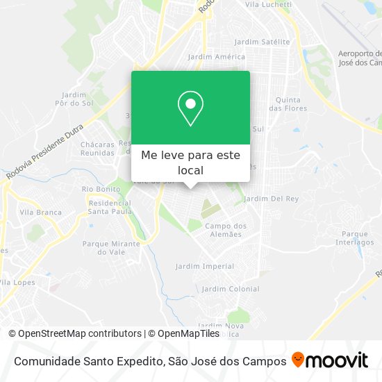 Comunidade Santo Expedito mapa