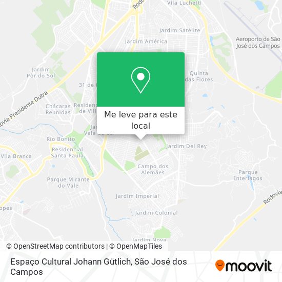 Espaço Cultural Johann Gütlich mapa