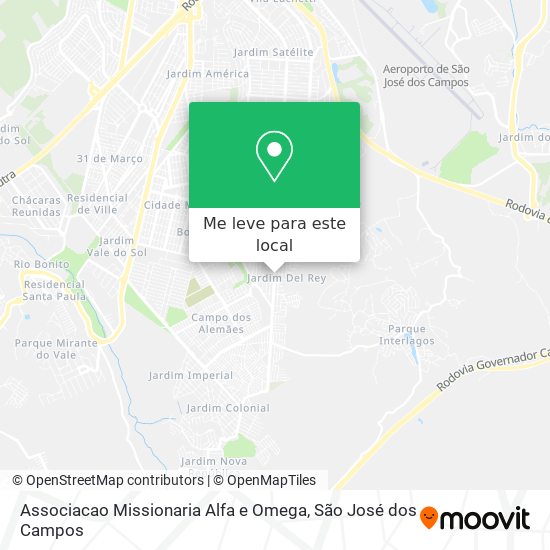 Associacao Missionaria Alfa e Omega mapa