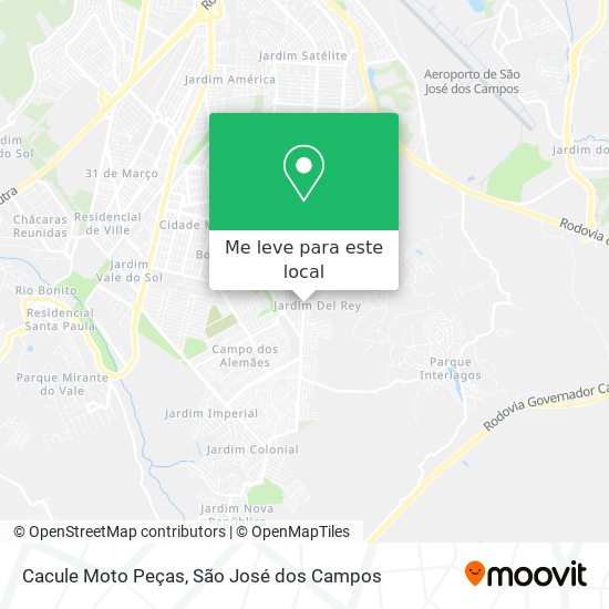 Cacule Moto Peças mapa