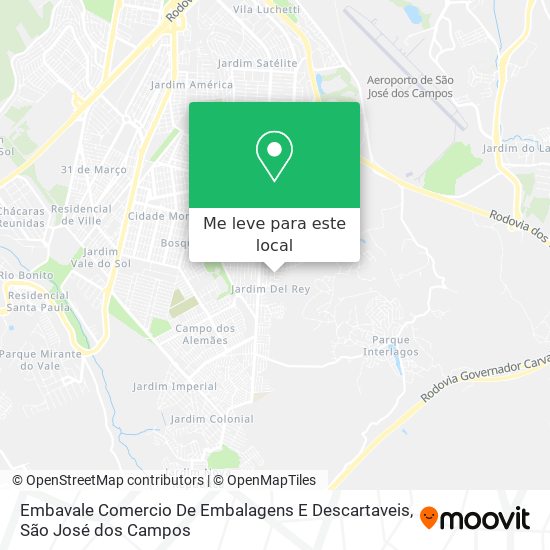 Embavale Comercio De Embalagens E Descartaveis mapa