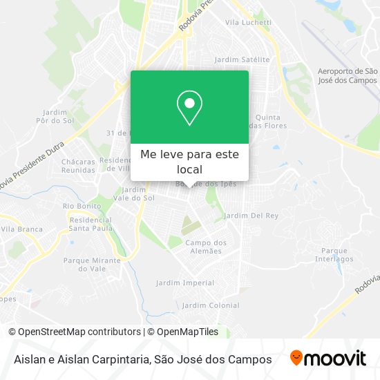 Aislan e Aislan Carpintaria mapa