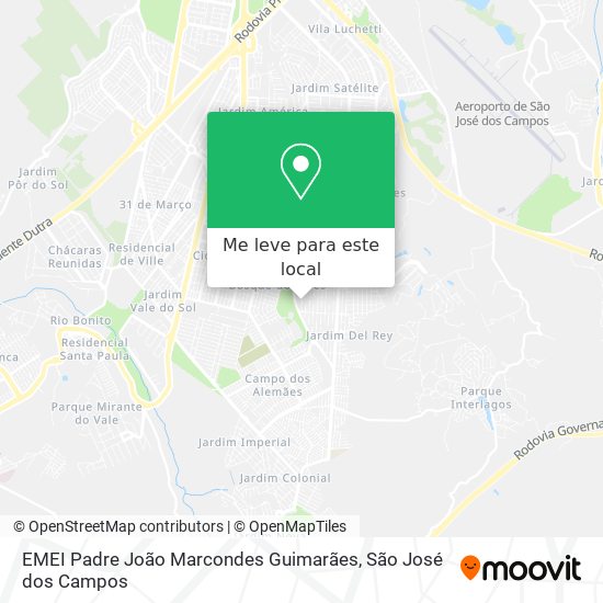 EMEI Padre João Marcondes Guimarães mapa