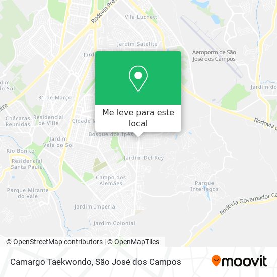 Camargo Taekwondo mapa