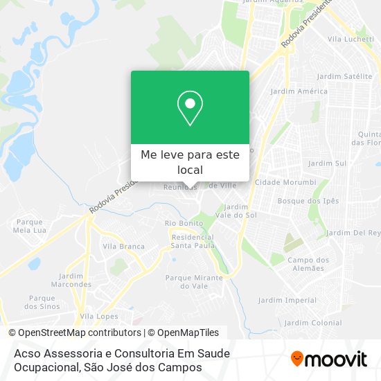 Acso Assessoria e Consultoria Em Saude Ocupacional mapa