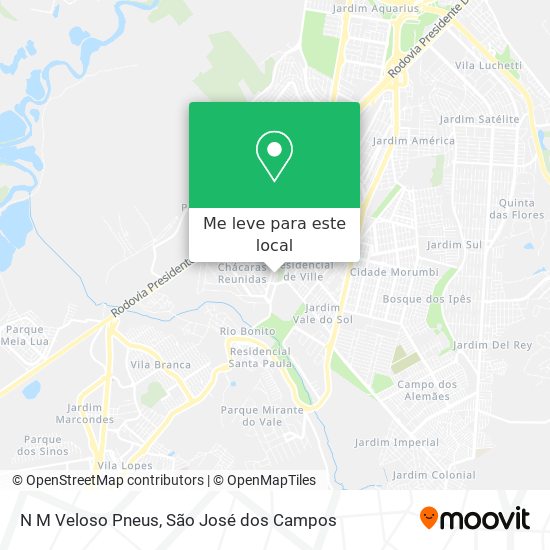 N M Veloso Pneus mapa