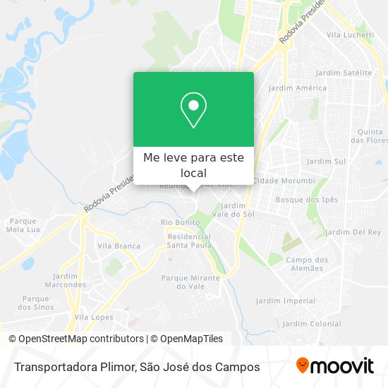 Transportadora Plimor mapa