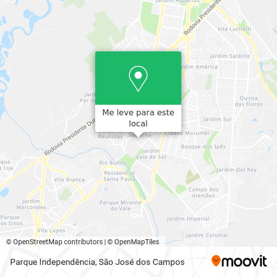 Parque Independência mapa