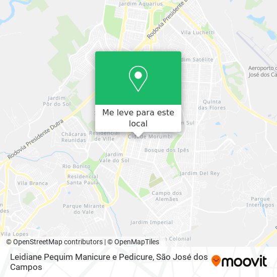 Leidiane Pequim Manicure e Pedicure mapa