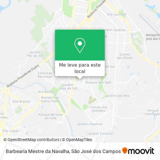 Barbearia Mestre da Navalha mapa