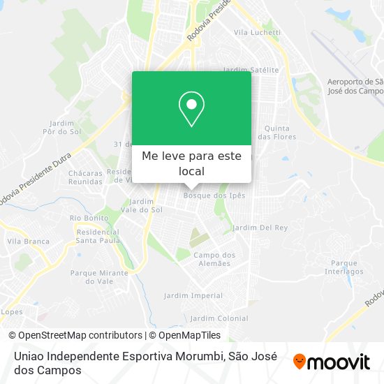 Uniao Independente Esportiva Morumbi mapa