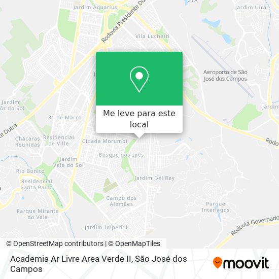 Academia Ar Livre Area Verde II mapa