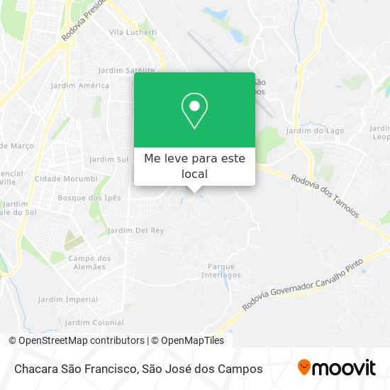 Chacara São Francisco mapa