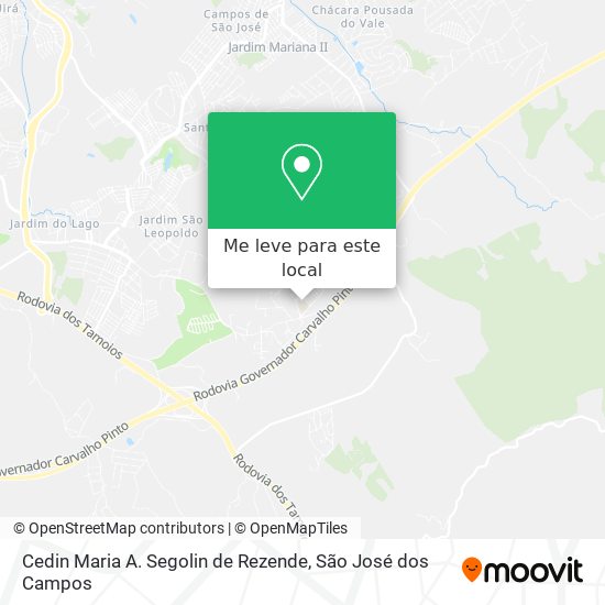 Cedin Maria A. Segolin de Rezende mapa
