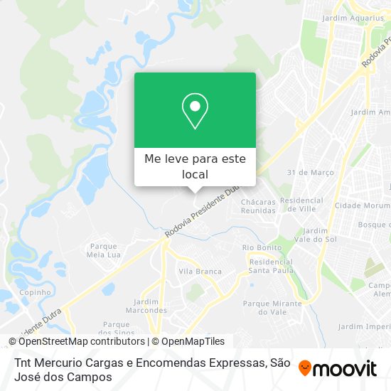 Tnt Mercurio Cargas e Encomendas Expressas mapa