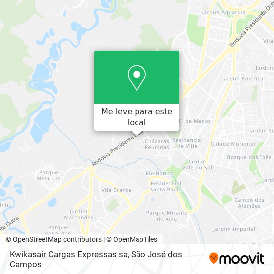 Kwikasair Cargas Expressas sa mapa