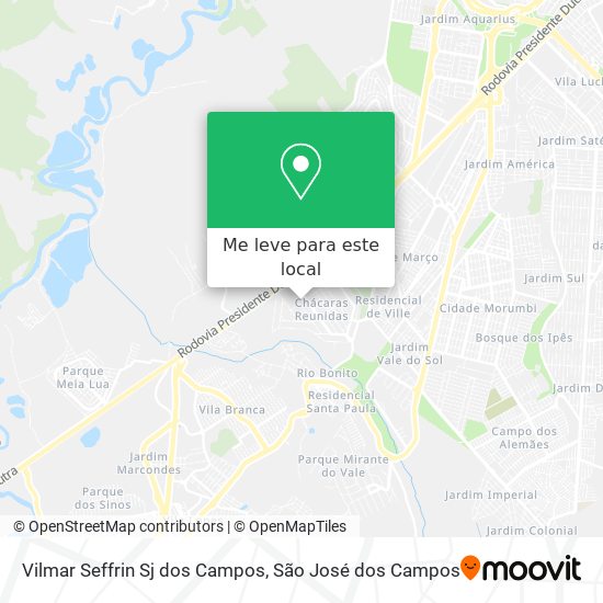 Vilmar Seffrin Sj dos Campos mapa