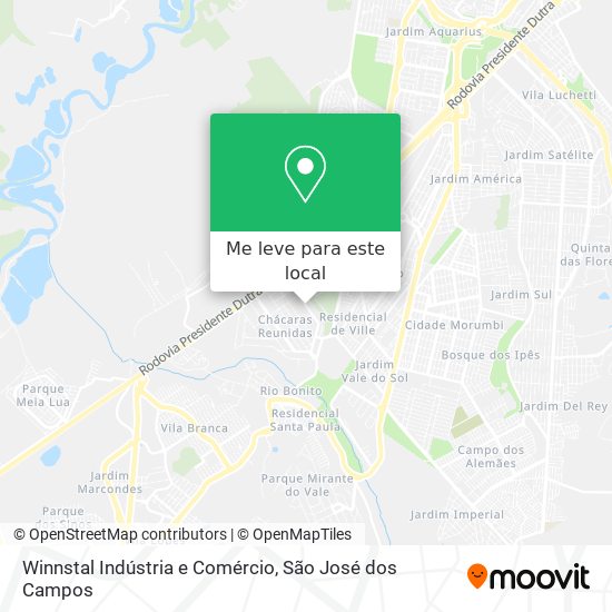 Winnstal Indústria e Comércio mapa