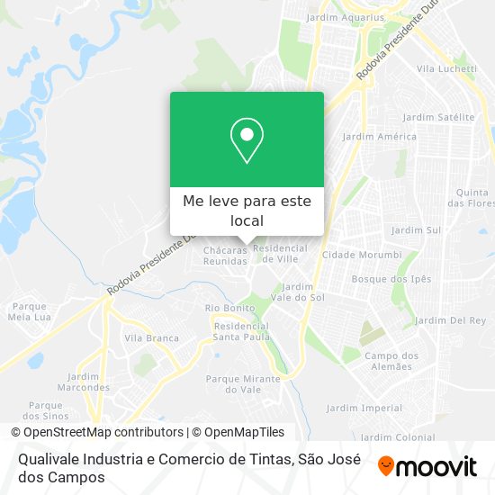 Qualivale Industria e Comercio de Tintas mapa
