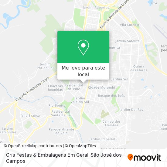 Cris Festas & Embalagens Em Geral mapa
