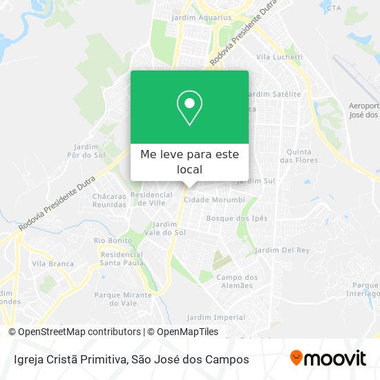 Igreja Cristã Primitiva mapa