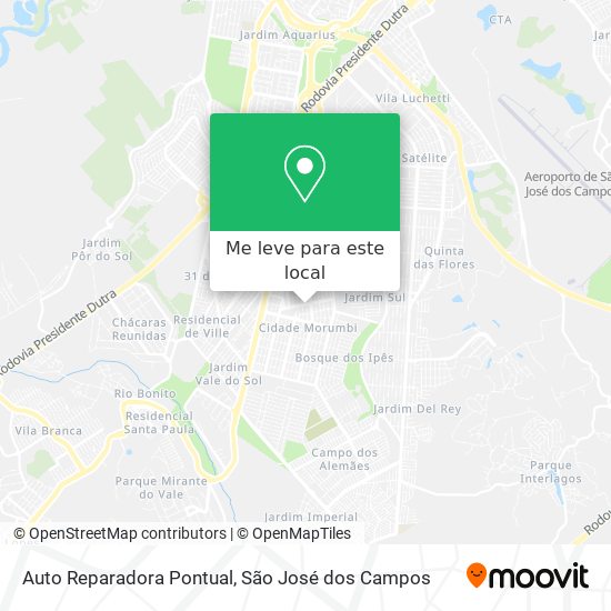 Auto Reparadora Pontual mapa