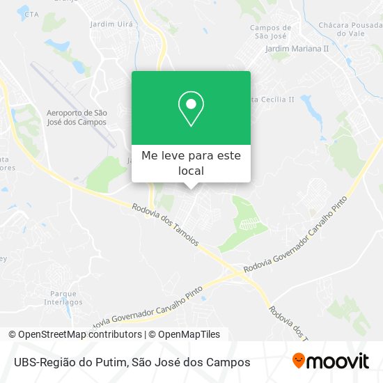 UBS-Região do Putim mapa