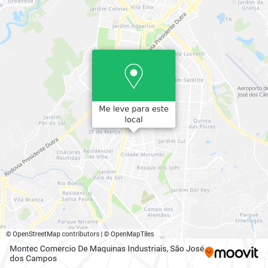 Montec Comercio De Maquinas Industriais mapa