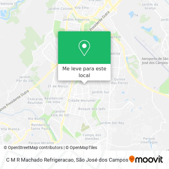 C M R Machado Refrigeracao mapa