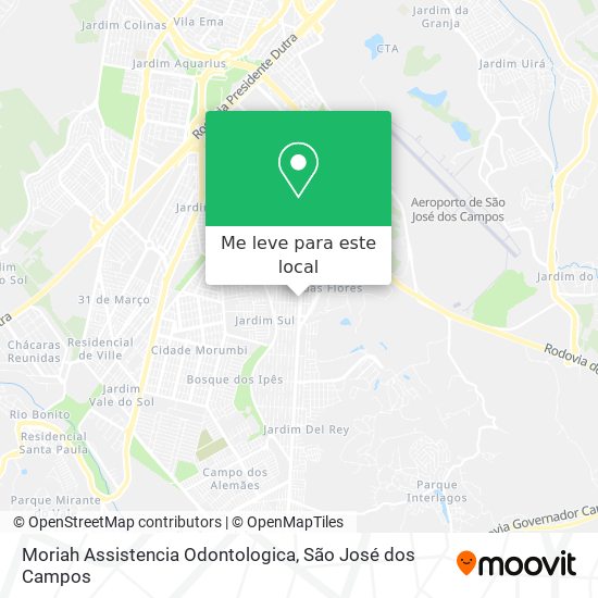 Moriah Assistencia Odontologica mapa
