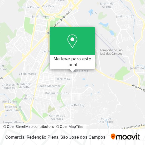 Comercial Redenção Plena mapa