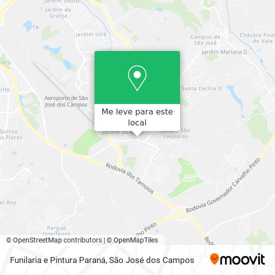 Funilaria e Pintura Paraná mapa