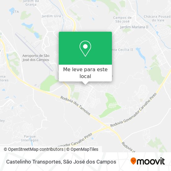 Castelinho Transportes mapa