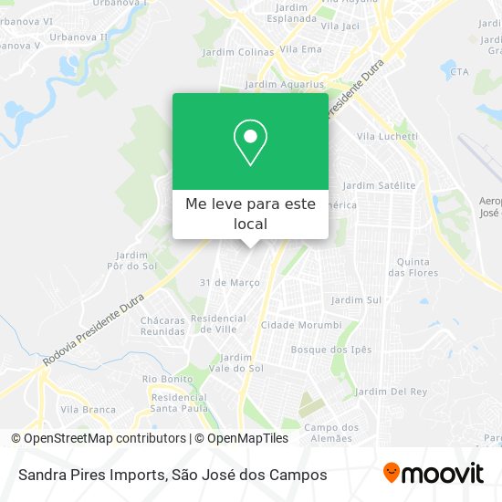 Sandra Pires Imports mapa